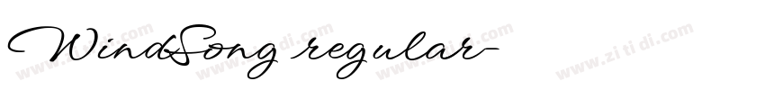WindSong regular字体转换 WindSong regular字体转换